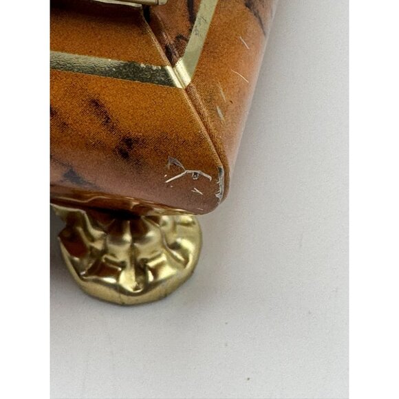 Vintage Confectionary Tin Box Blue Bird Harry Vincent LTD Orange England Britain - Picture 8 of 13